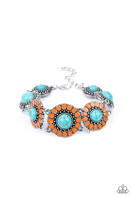 Paparazzi- Bodaciously Badlands - Orange Bracelet