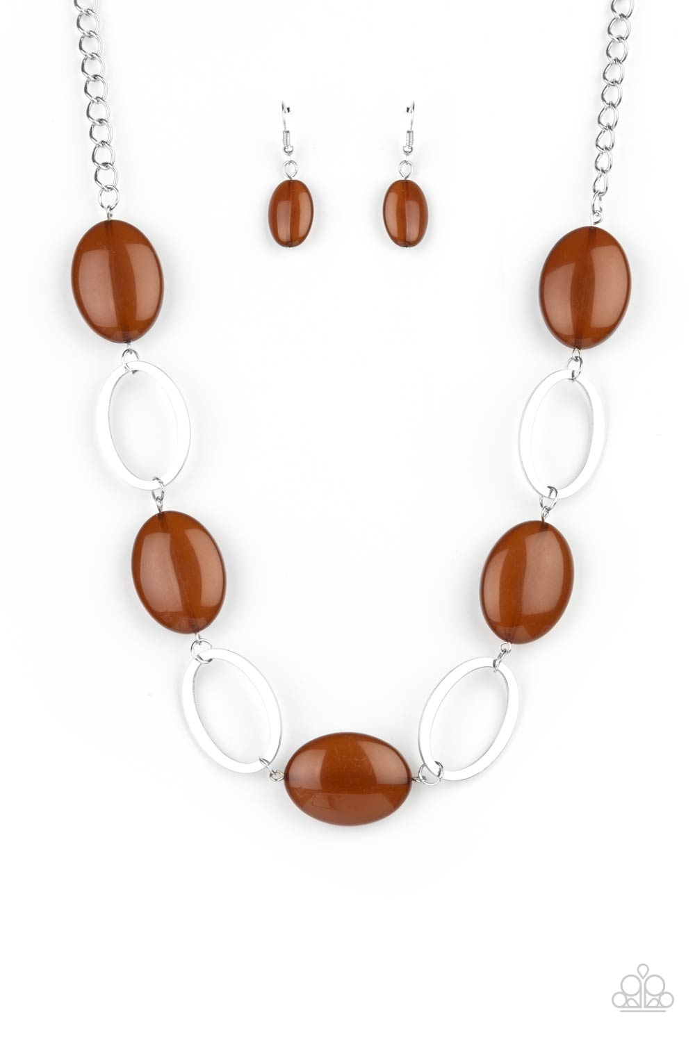 Paparazzi - Beachside Boardwalk - Brown Necklace