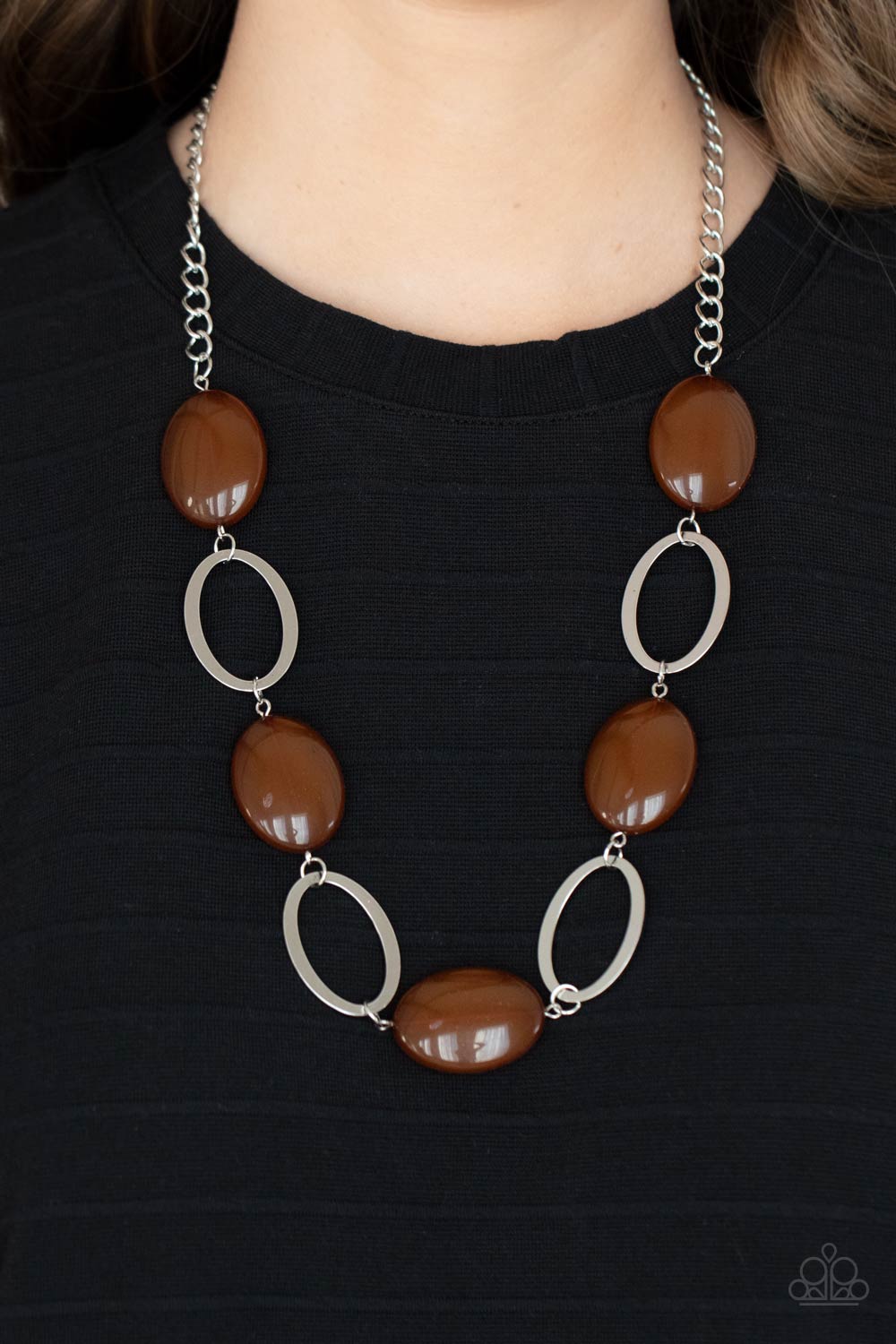 Paparazzi - Beachside Boardwalk - Brown Necklace