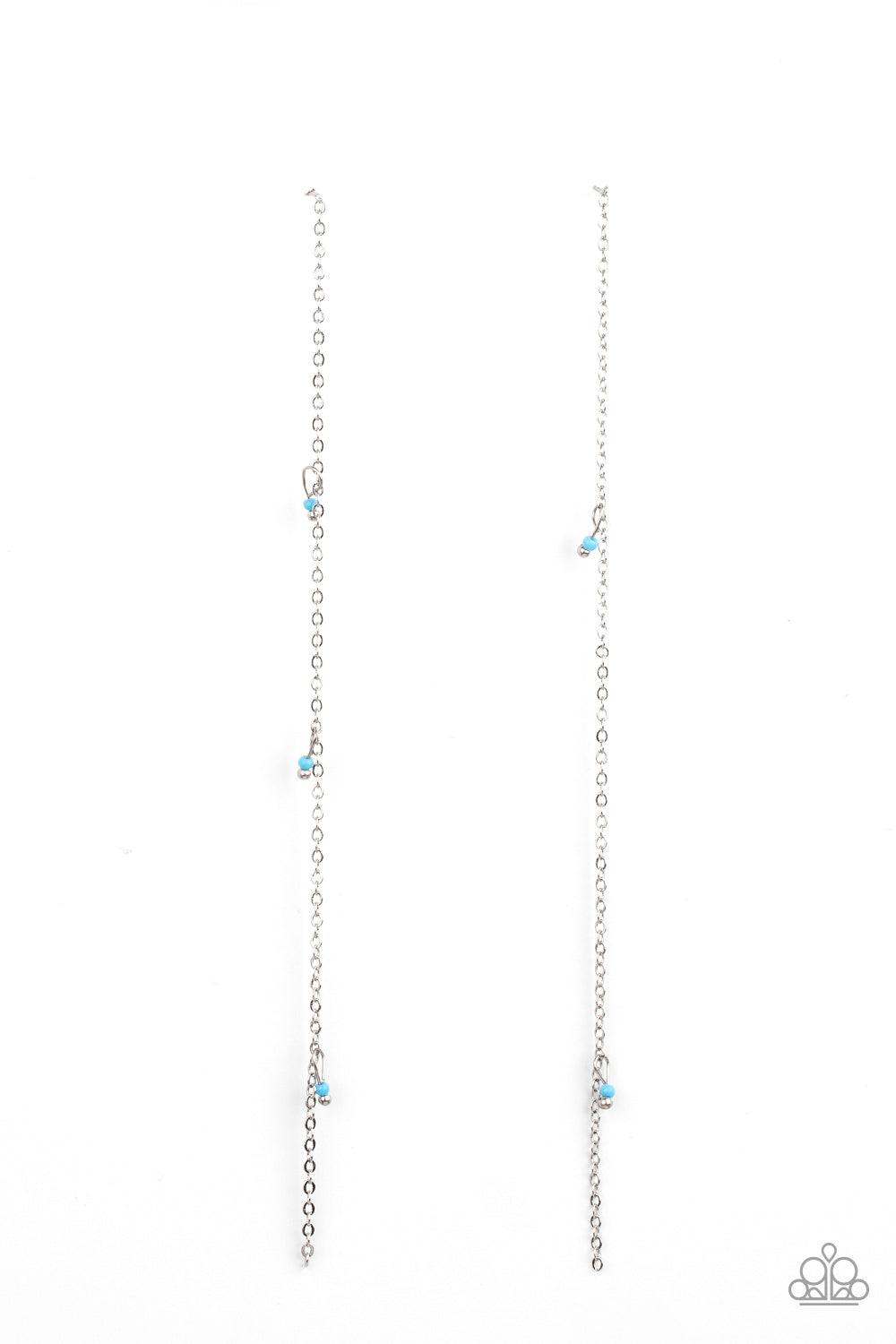 Paparazzi - Dauntlessly Dainty - Blue Earrings