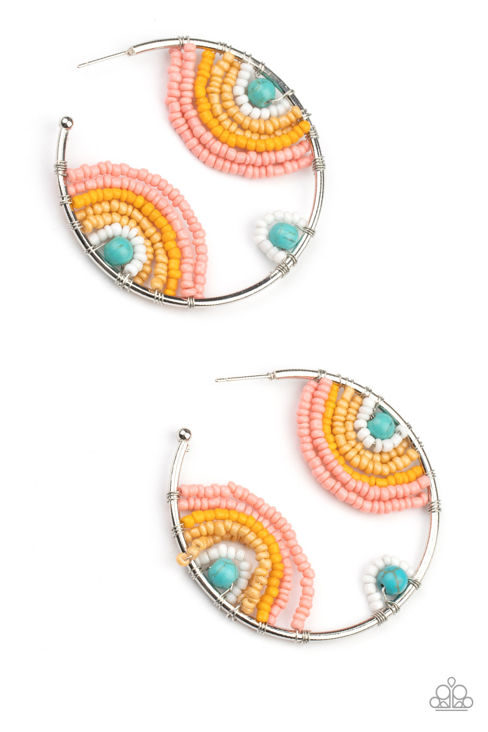 Paparazzi - Rainbow Horizons - Multi Hoop Earrings