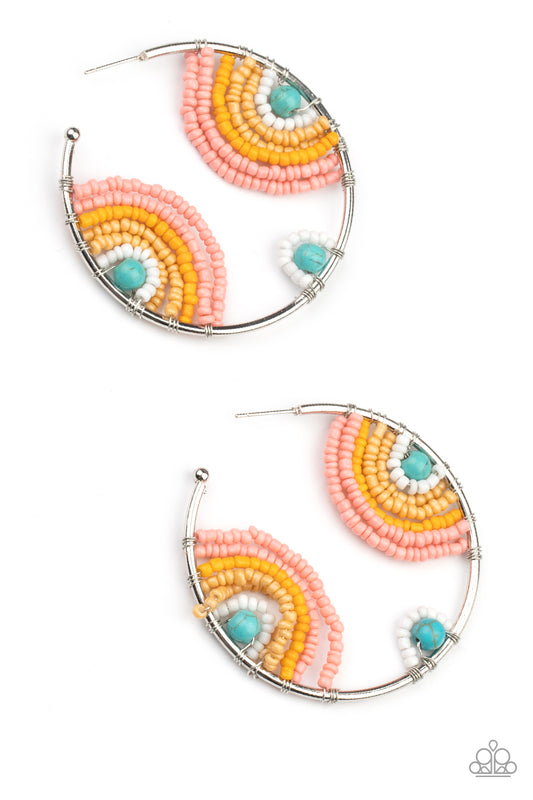 Paparazzi - Rainbow Horizons - Multi Hoop Earrings