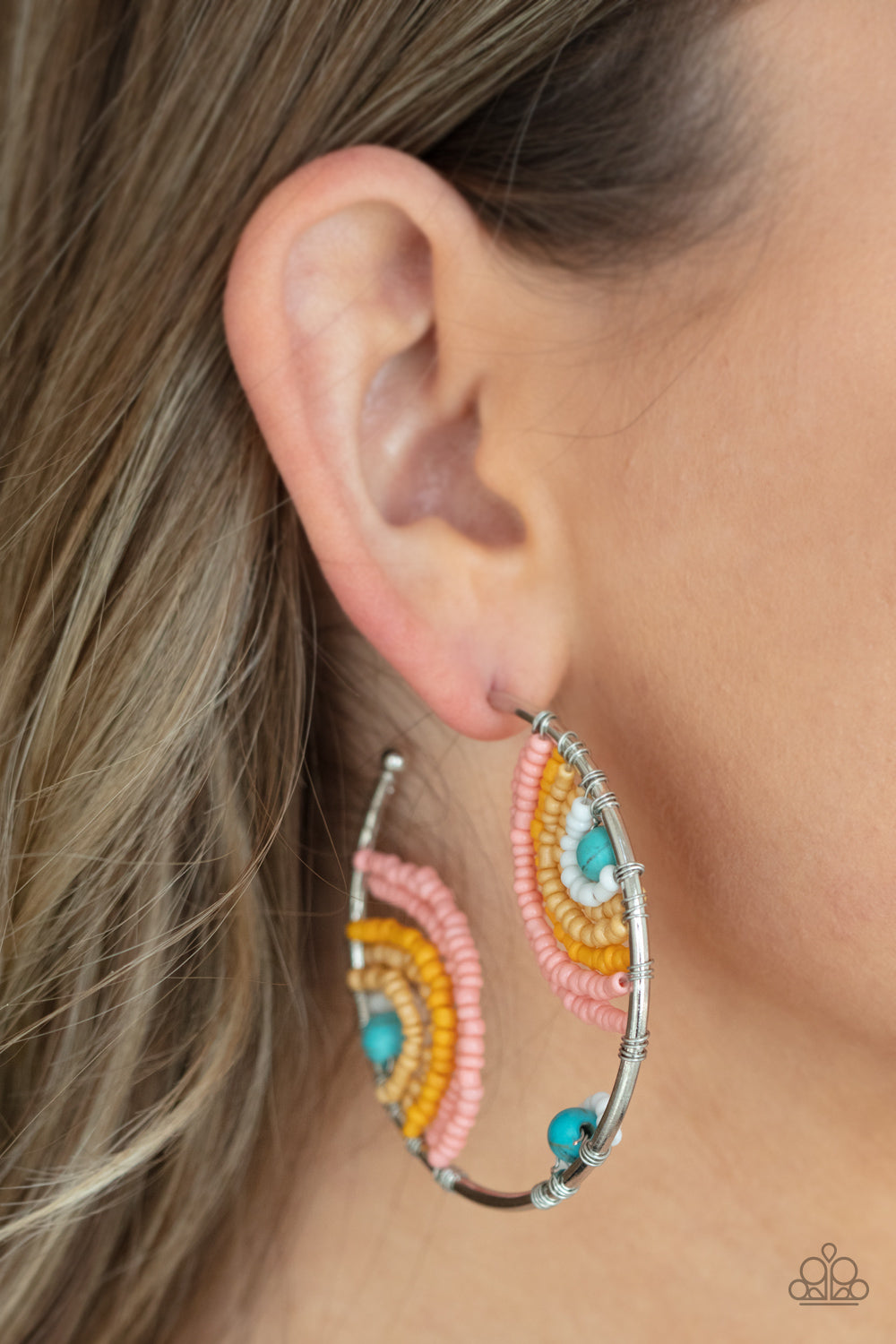 Paparazzi - Rainbow Horizons - Multi Hoop Earrings