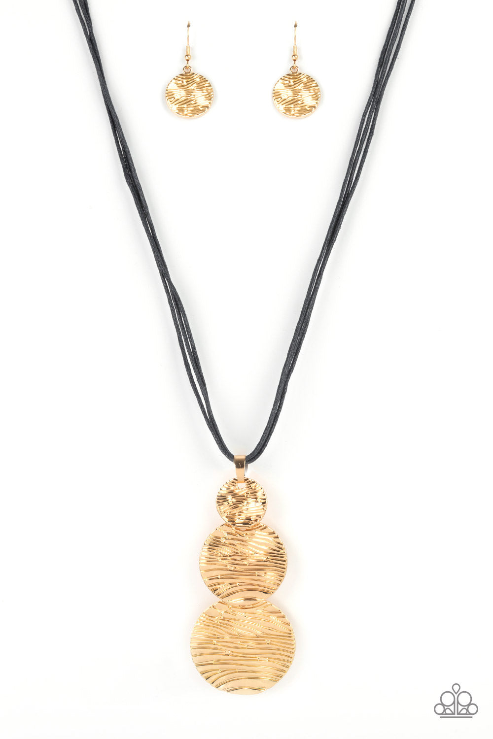 Paparazzi- Circulating Shimmer - Black Necklace