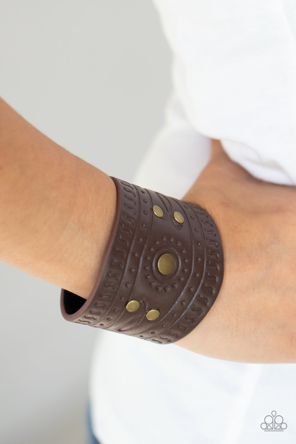 Paparazzi - Orange County - Brass Urban Bracelet