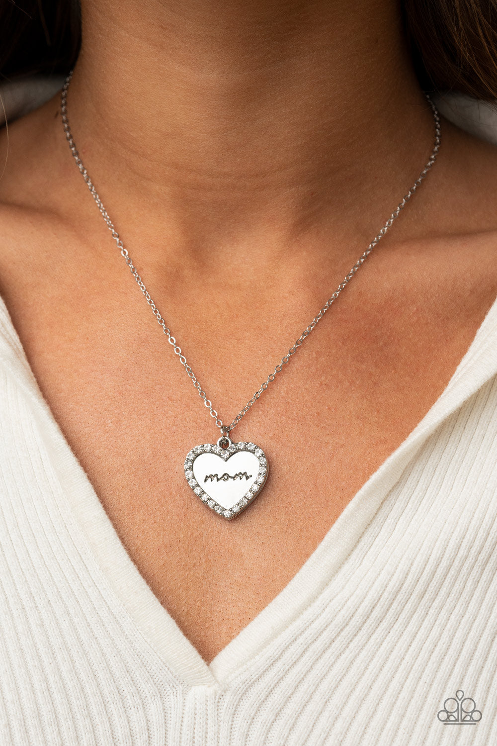 Paparazzi - The Real Boss - White Necklace