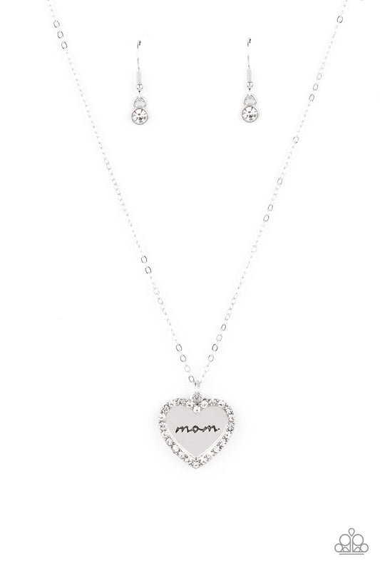 Paparazzi - The Real Boss - White Necklace