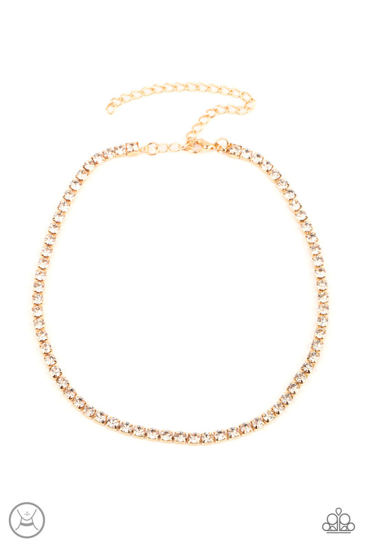 Paparazzi - Starlight Radiance - Gold Choker Necklace