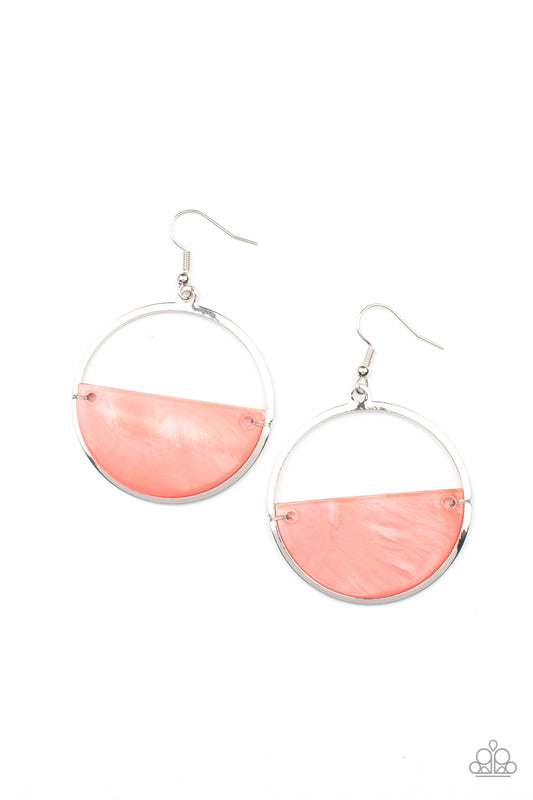 Paparazzi - Seashore Vibes - Orange Earrings
