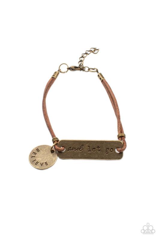 Paparazzi- Believe and Let Go - Brass Urban Bracelet