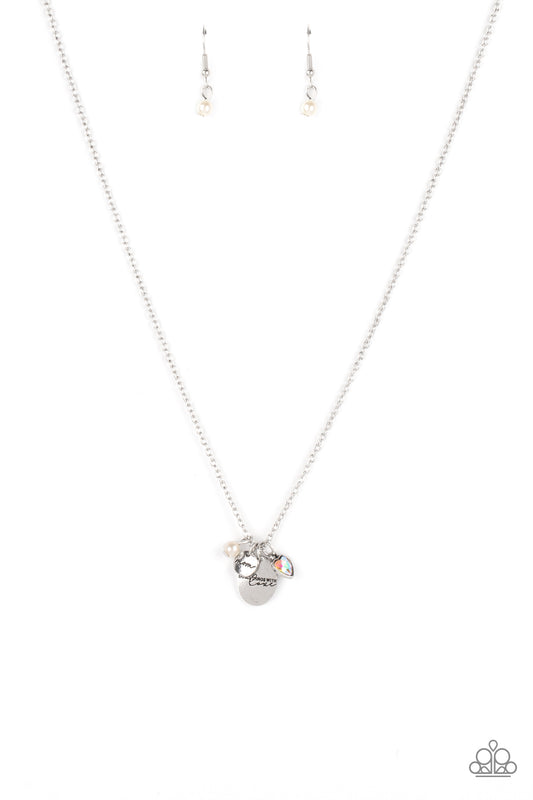 Paparazzi - Super Mom - White Necklace