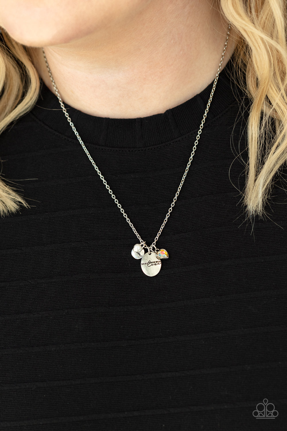 Paparazzi - Super Mom - White Necklace
