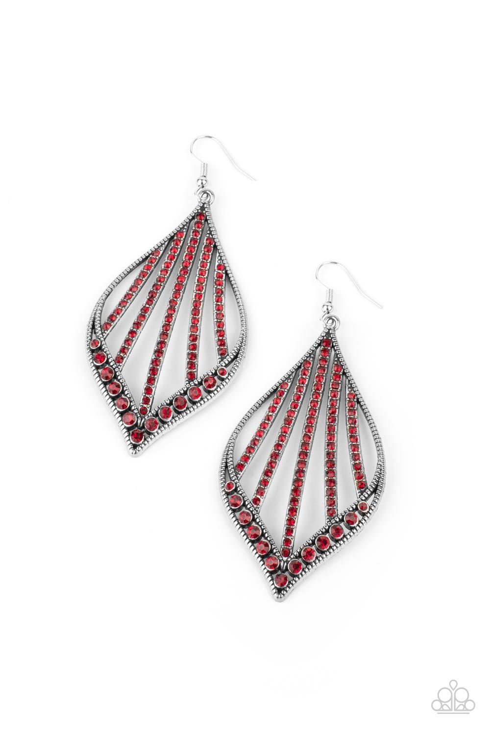 Paparazzi - Showcase Sparkle - Red Earrings