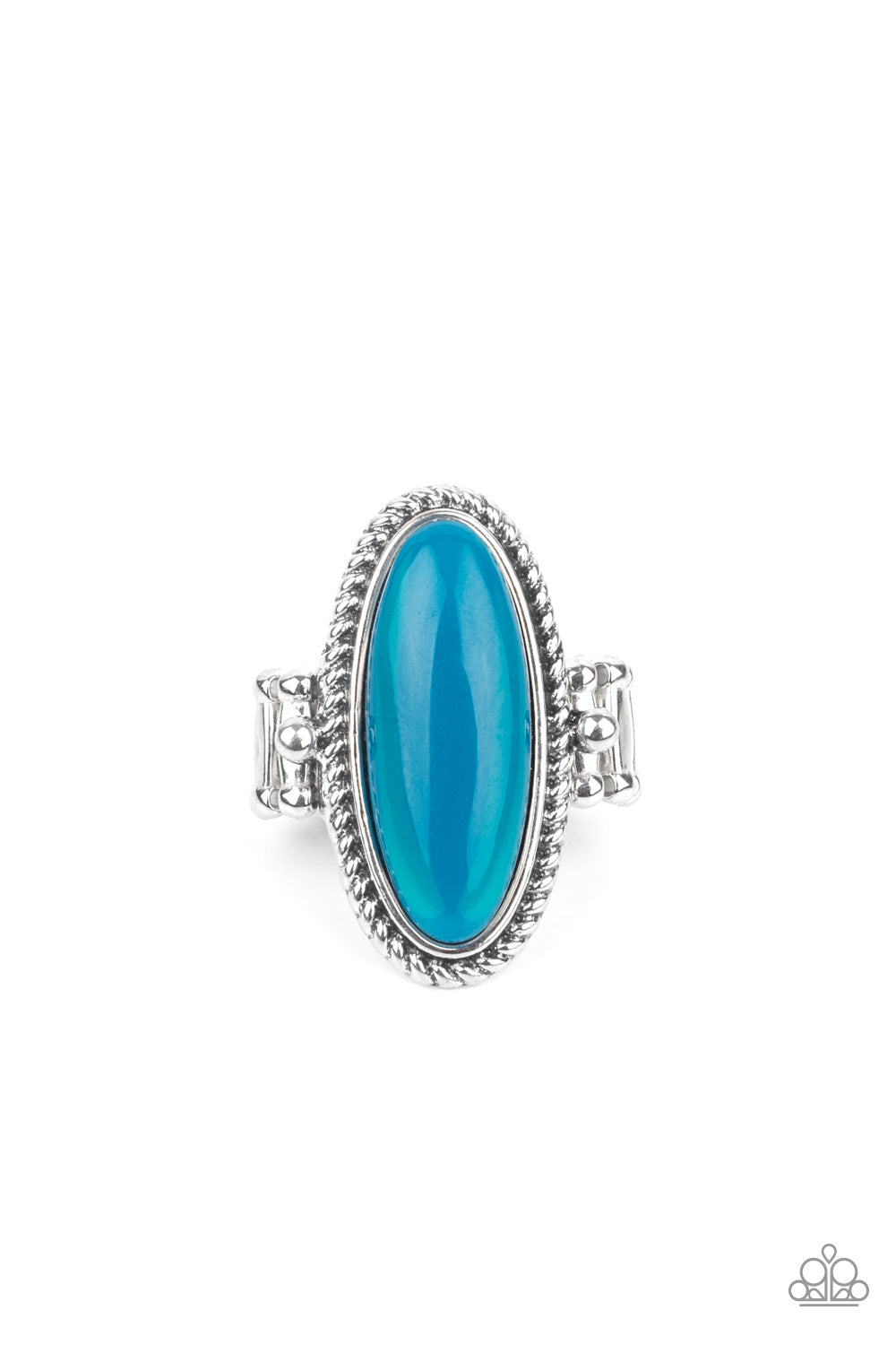 Paparazzi - Oval Oasis - Blue Ring