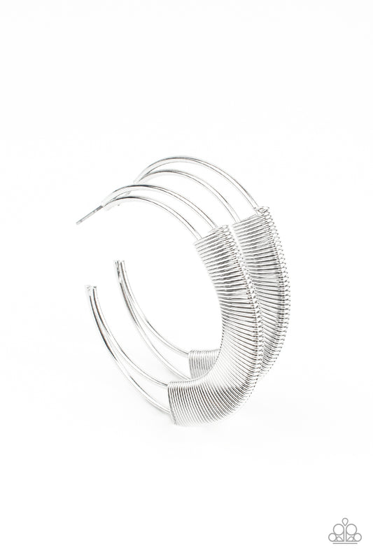 Paparazzi - Artisan Attitude - Silver Earrings