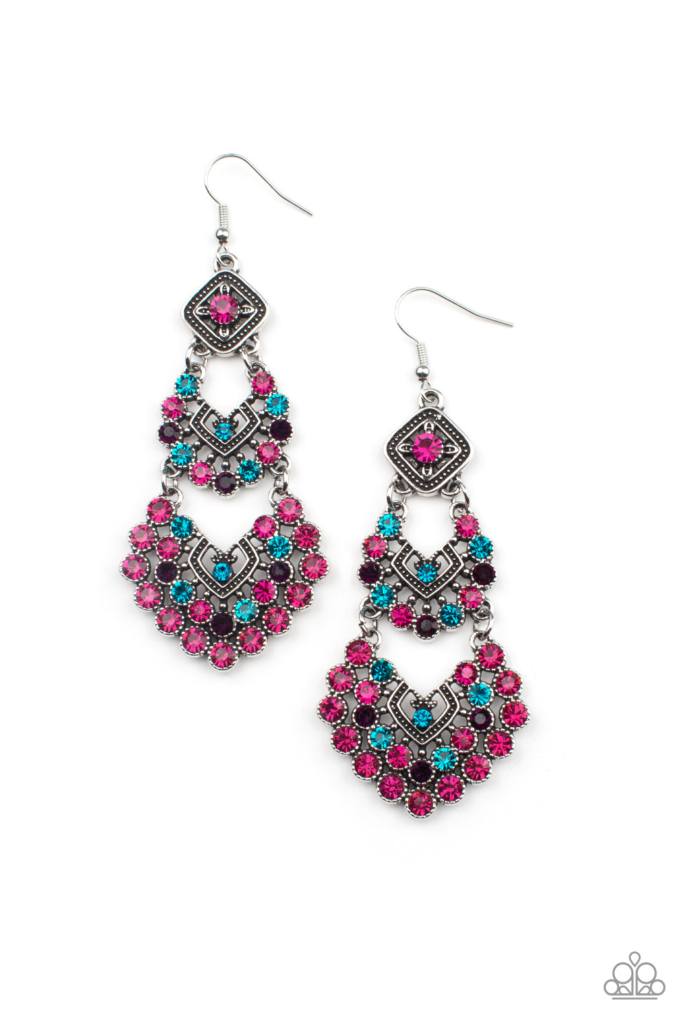 Paparazzi - All For The GLAM - Multi Earrings