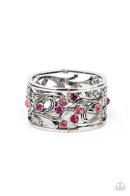 Paparazzi - Garden Masquerade - Pink Bracelet
