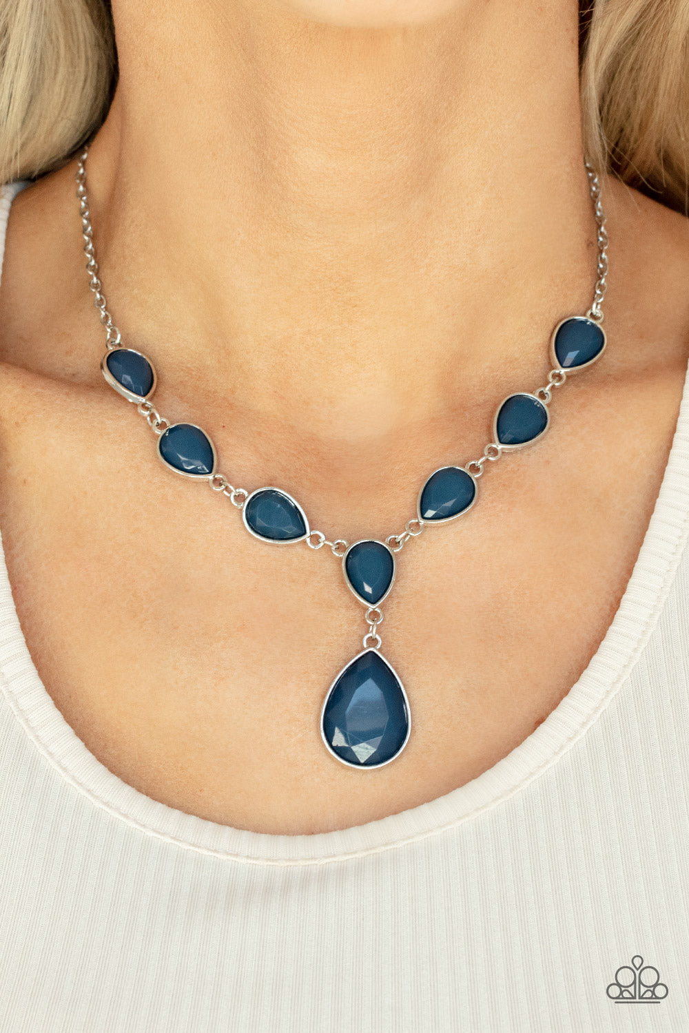 Paparazzi- Party Paradise - Blue Necklace