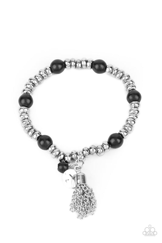 Paparazzi - Whimsically Wanderlust - Black Bracelet