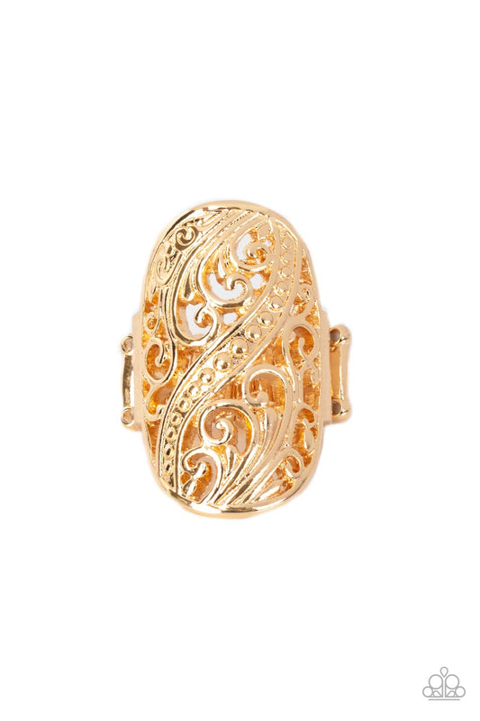 Paparazzi- Pier Paradise - Gold Ring