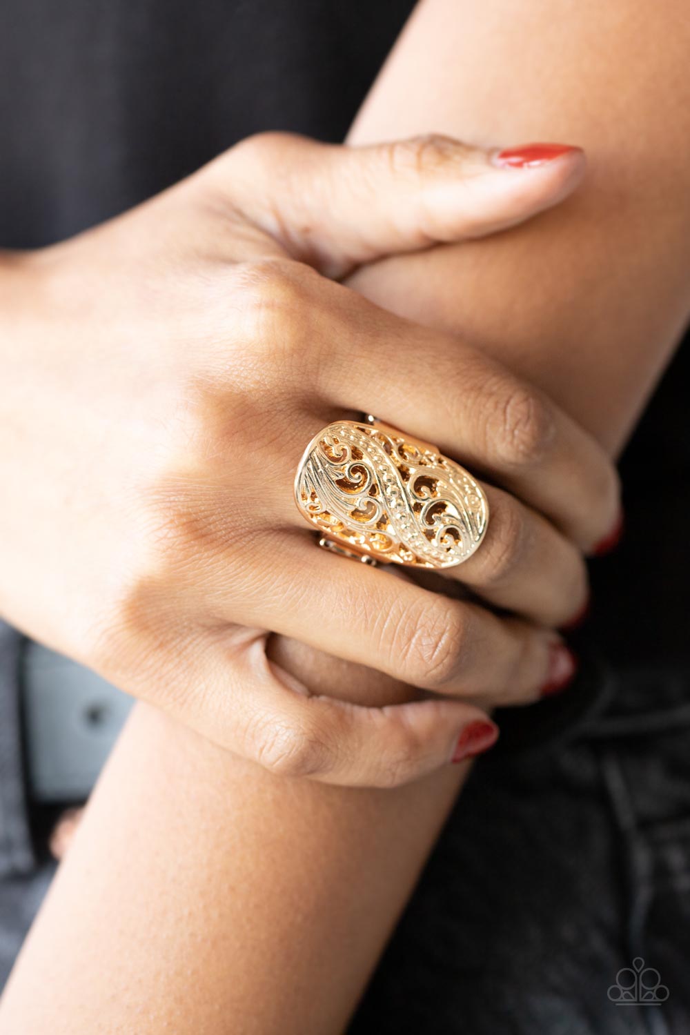 Paparazzi- Pier Paradise - Gold Ring