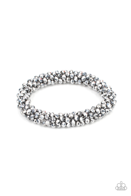 Paparazzi - Wake Up and Sparkle - Silver Bracelet