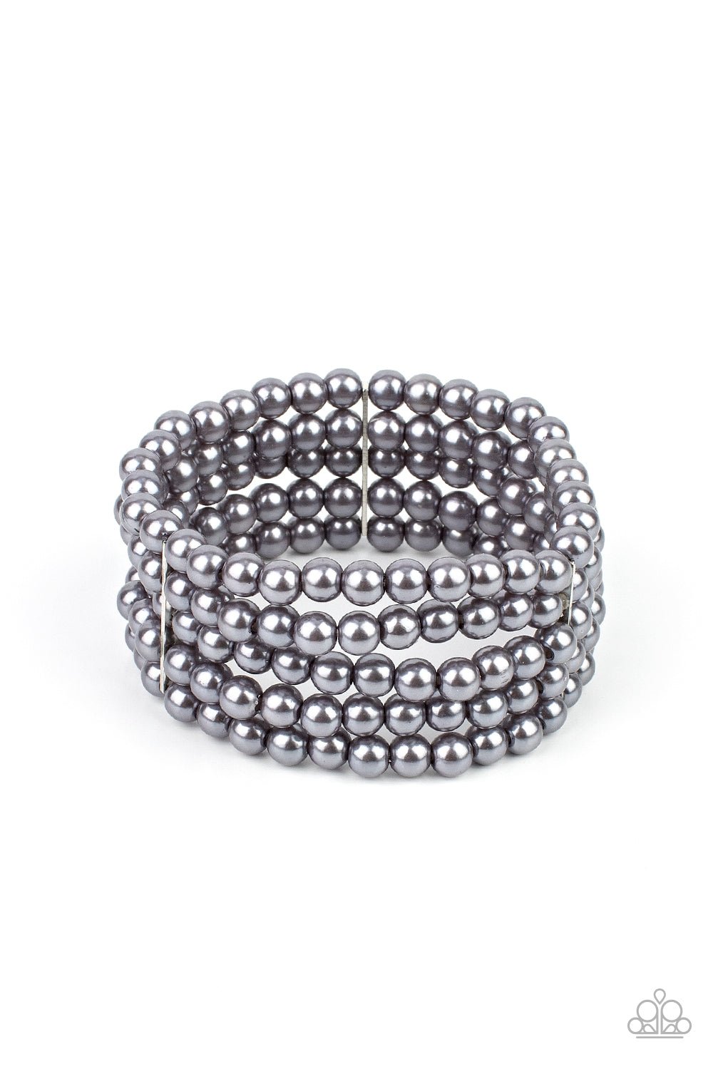 Paparazzi - A Pearly Affair - Silver Bracelet
