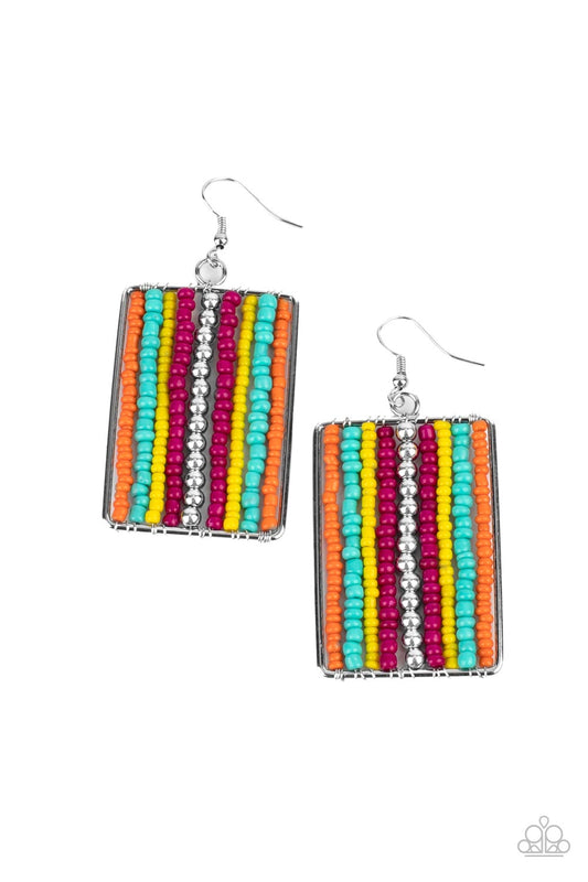 Paparazzi - Beadwork Wonder - Multi Earr
