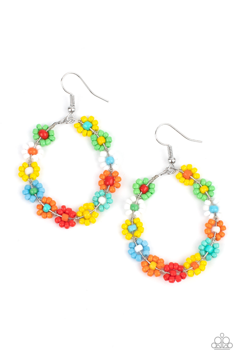Paparazzi - Festively Flower Child - Multi Earrings