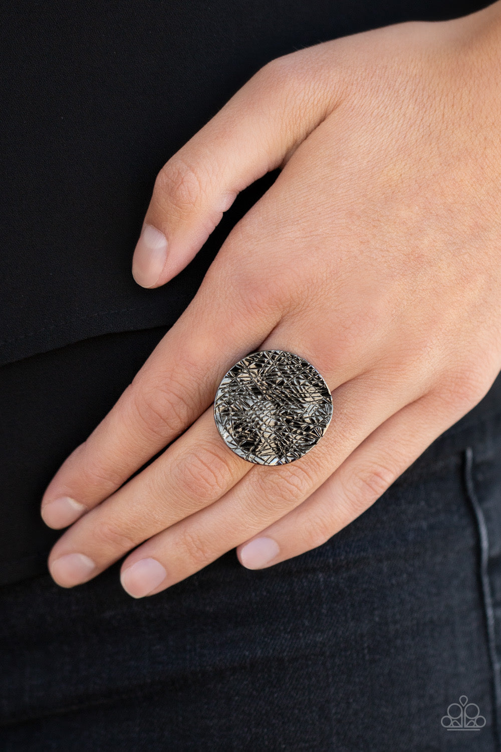Paparazzi - Lined Up - Black Ring