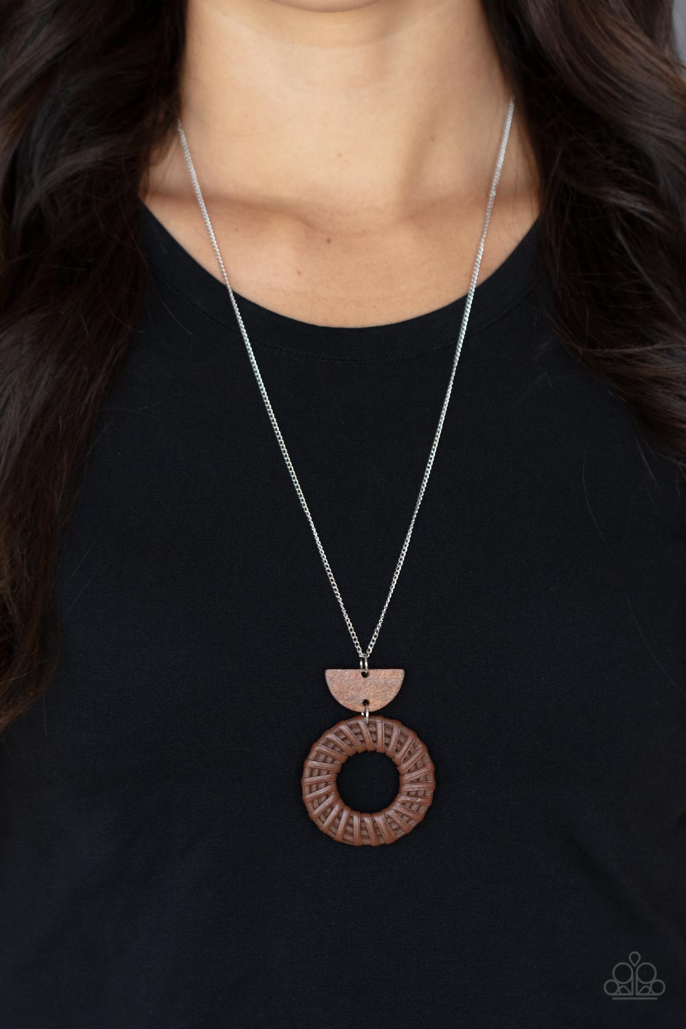 Paparazzi - Homespun Stylist - Brown Necklace