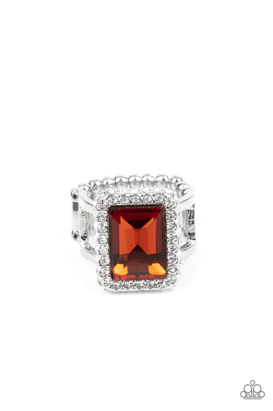 Paparazzi - Glamorously Glitzy - Brown Ring