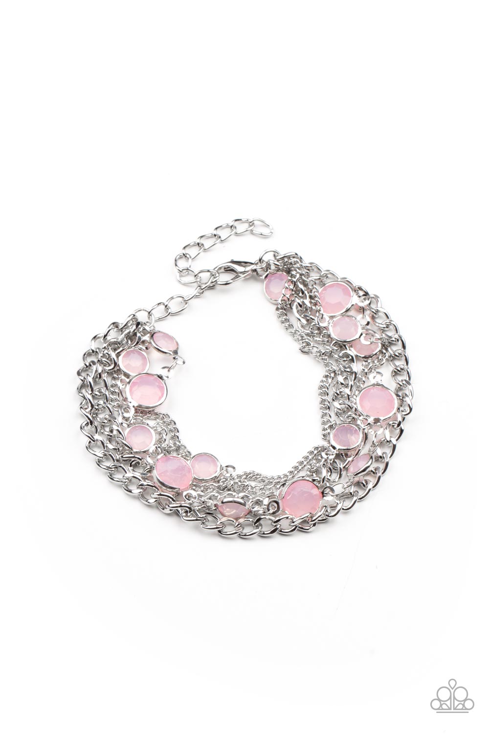 Paparazzi - Glossy Goddess - Pink Bracelet
