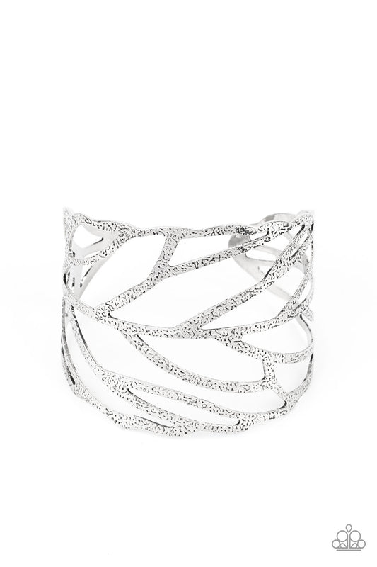 Paparazzi - FLOCK, Stock, and Barrel - Silver Cuff Bracelet