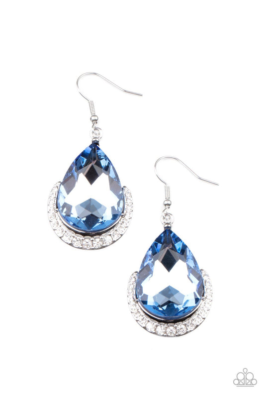 Paparazzi - Mega Marvelous - Blue Earrings