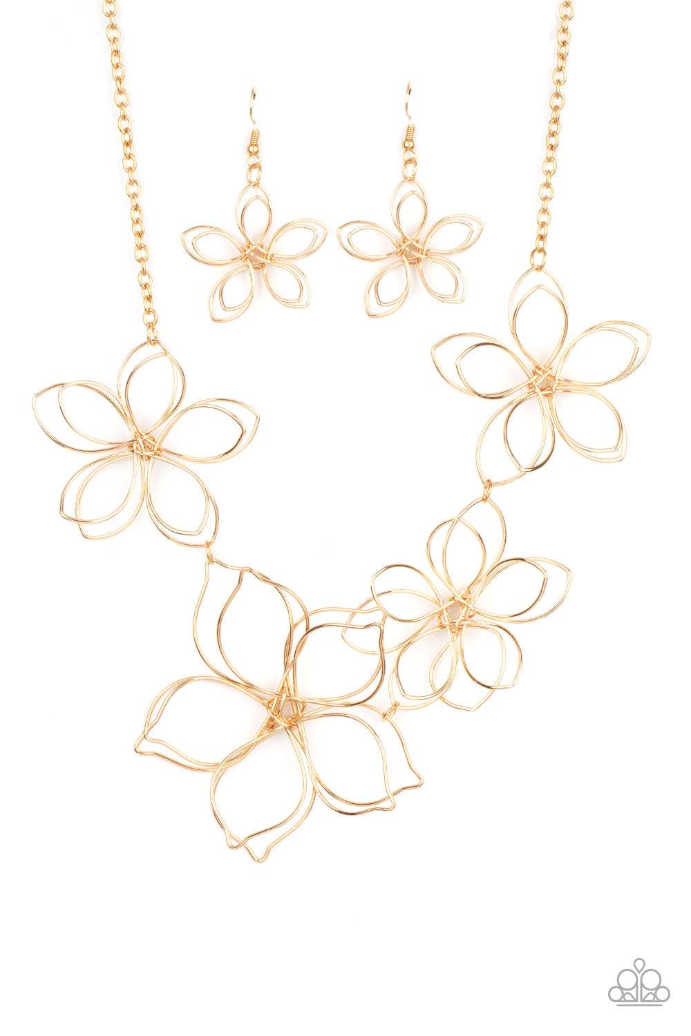 Paparazzi - Flower Garden Fashionista - Gold Necklace