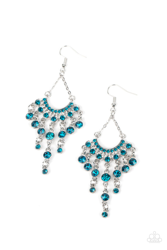 Commanding Candescence - Blue Earrings
