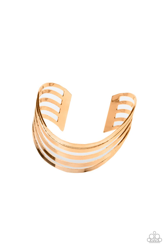 Paparazzi - Tantalizingly Tiered - Gold Bracelet