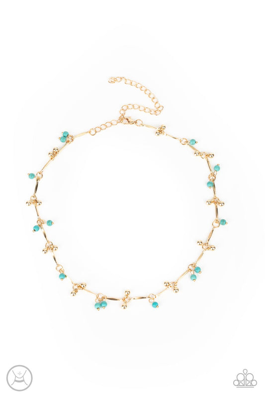Paparazzi - Sahara Social - Gold Necklace