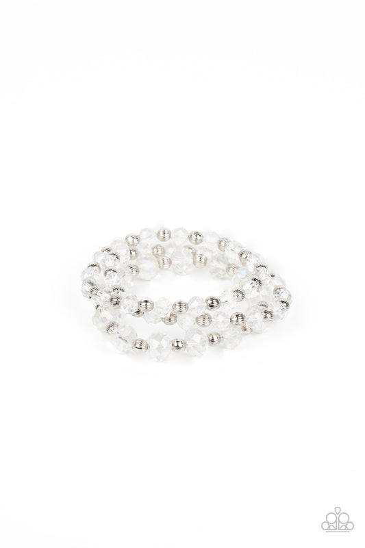 Paparazzi - Eiffel Tower Tryst - White Bracelet