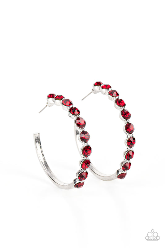 Paparazzi - Photo Finish - Red Earrings
