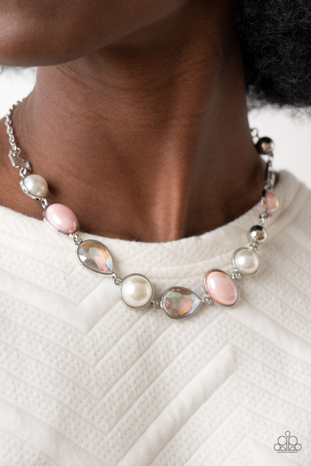 Paparazzi - Nautical Nirvana - Pink Necklace and Nostalgically Nautical - Pink Bracelet