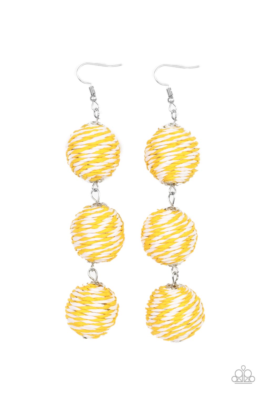 Paparazzi - Laguna Lanterns - Yellow Earrings