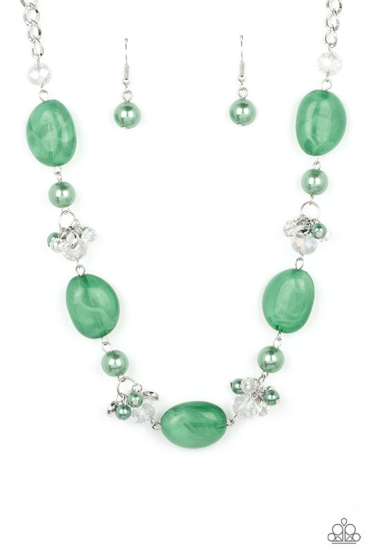 Paparazzi - The Top TENACIOUS - Green Necklace