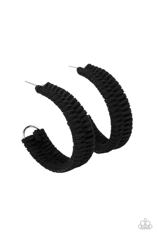 Paparazzi - Rural Guru - Black Earrings