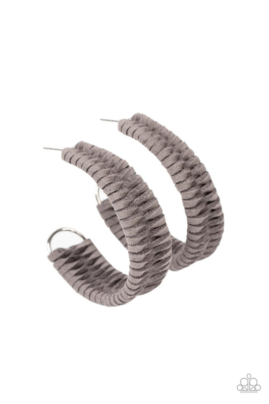 Paparazzi - Rural Guru - Silver Hoop Earrings