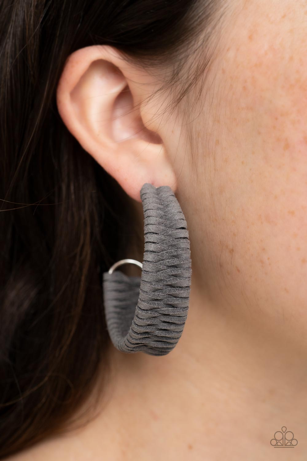 Paparazzi - Rural Guru - Silver Hoop Earrings