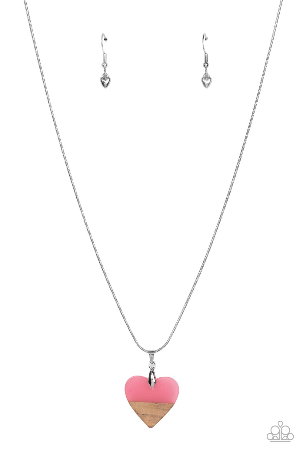 Paparazzi - You Complete Me - Pink Wooden Necklace