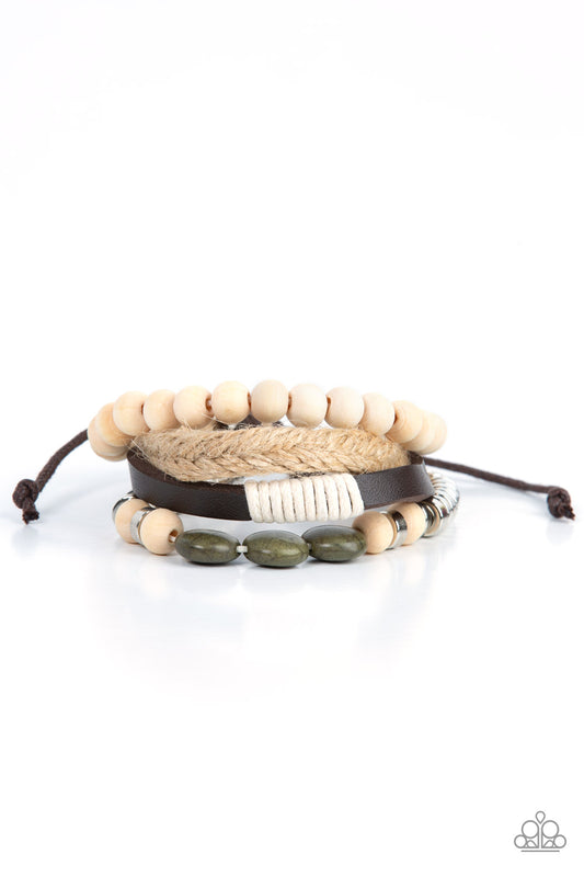 Paparazzi - DRIFTER Away - Green Urban Bracelet