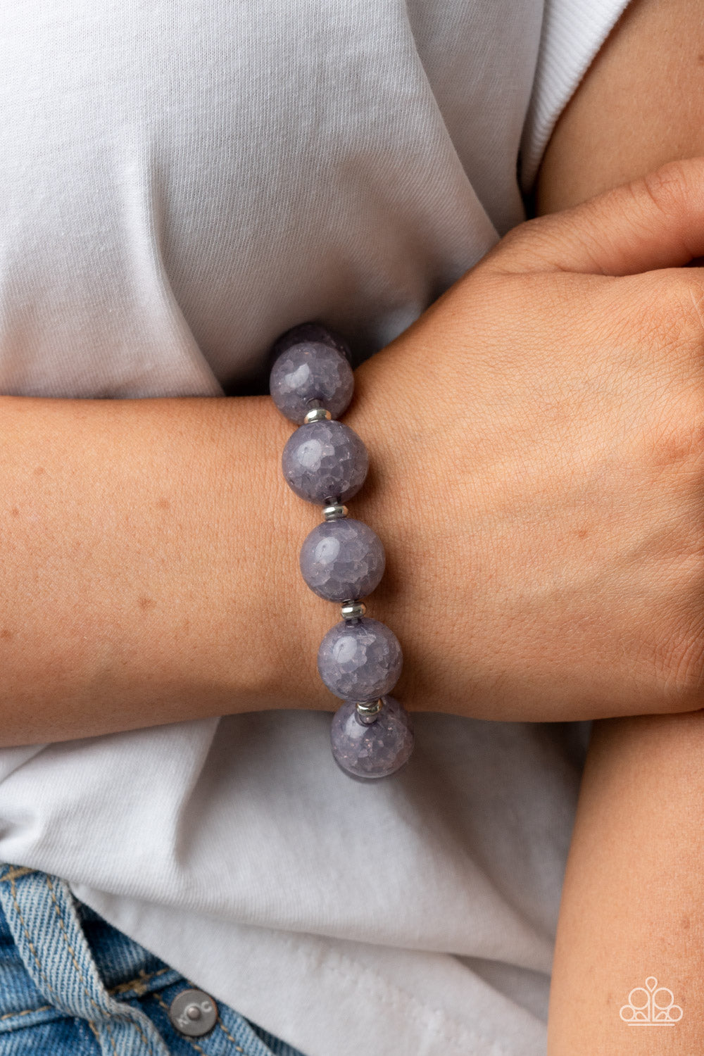 Paparazzi - Arctic Affluence - Silver Bracelet